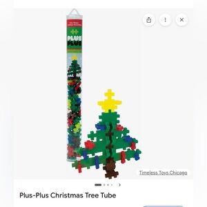 Plus Plus Christmas Tree Tubes, set of 2, new in box-the best busy toy